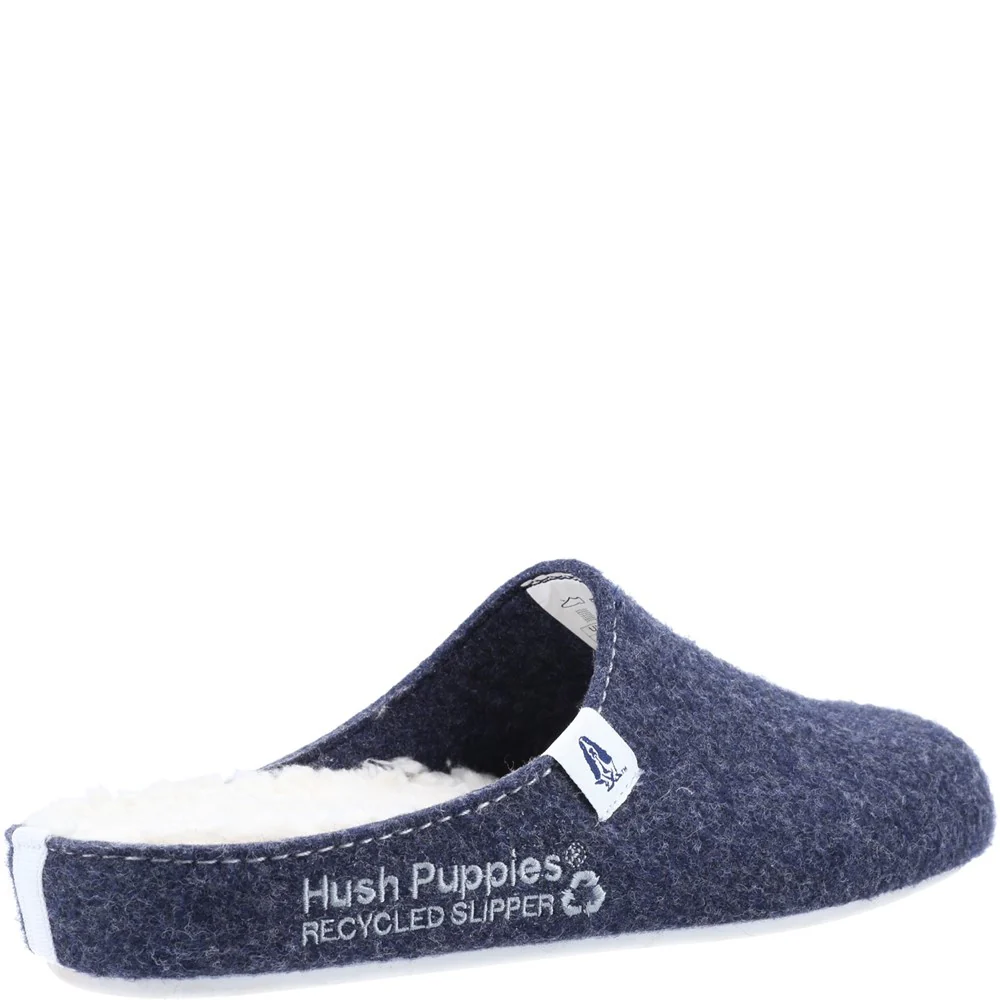 Navy/White Womens Recycled Good Slippers - Image 2