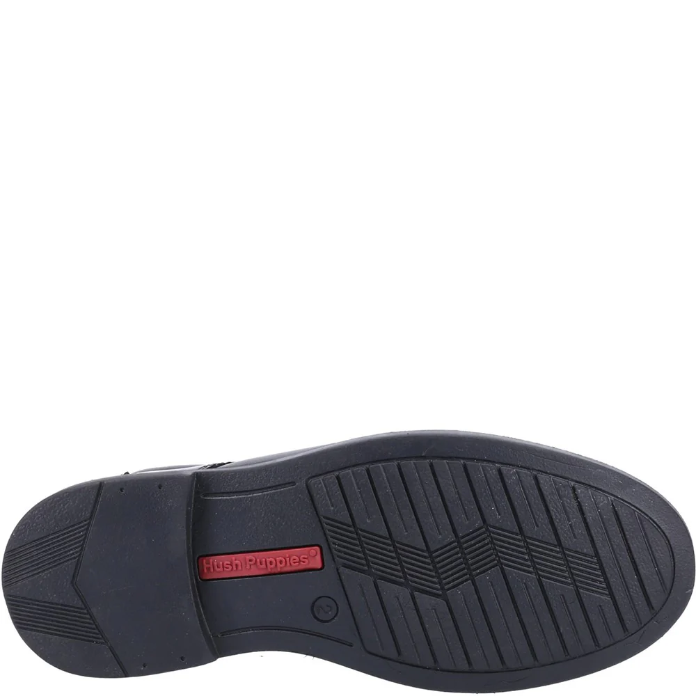 Black Tim Senior School Shoes - Image 4