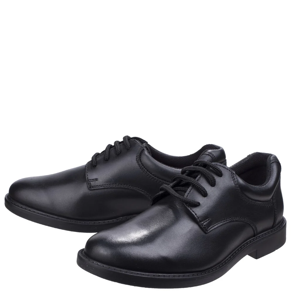 Black Tim Senior School Shoes - Image 6