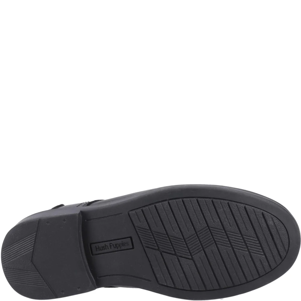 Black Tommy Junior School Shoes - Image 3