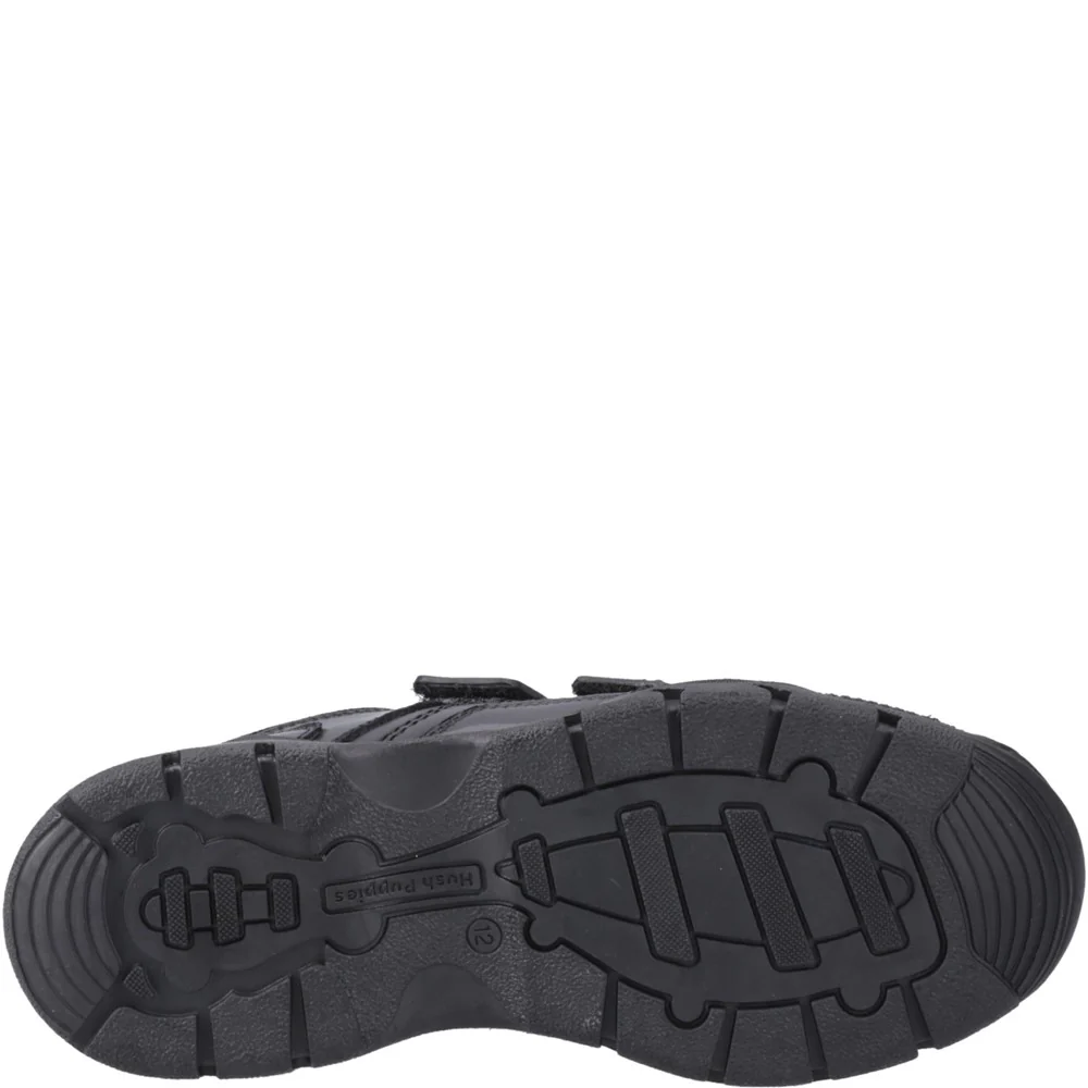 Black Tristen Junior School Shoes - Image 3