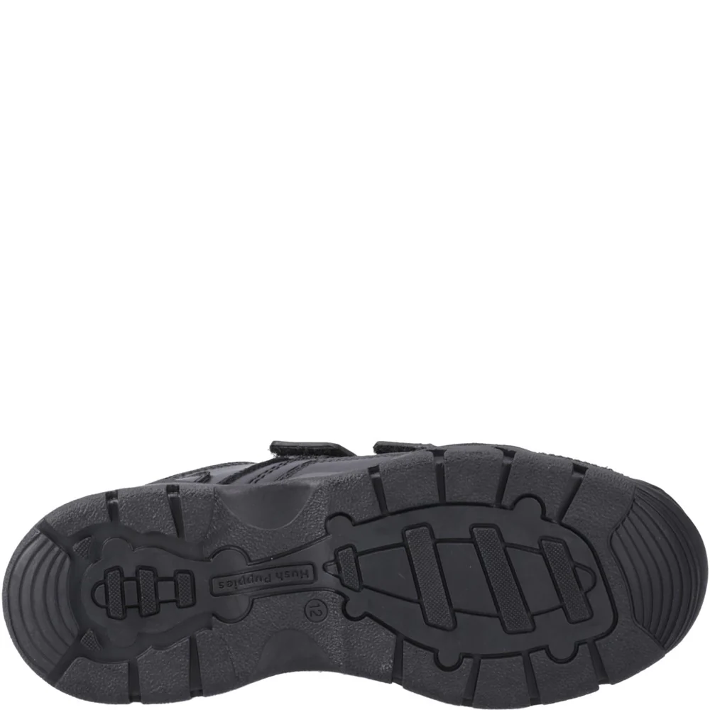Black Tristen Senior School Shoes - Image 3