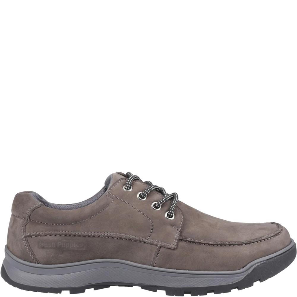 Grey Nubuck Tucker Lace-Up Shoes - Image 5