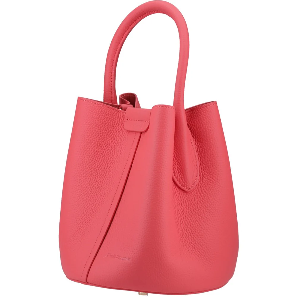 Coral Valencia Leather Handbag - Image 2