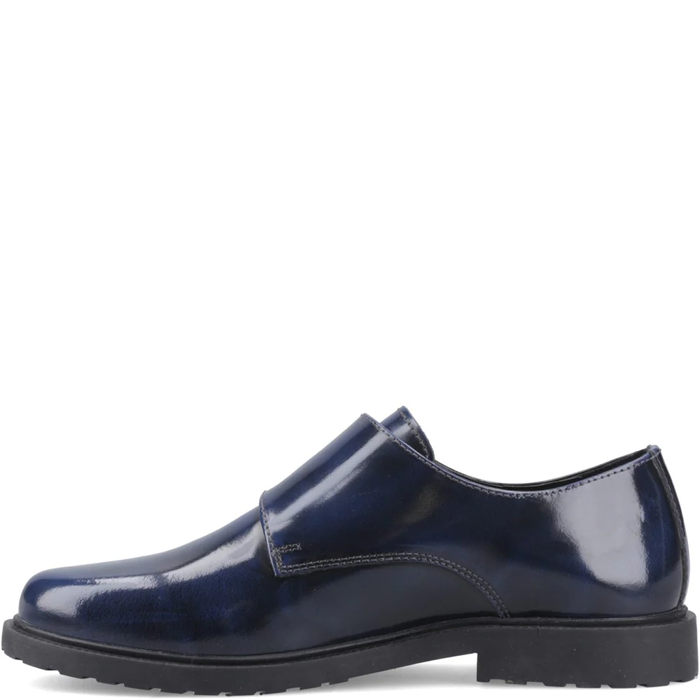 Navy Verity Hi-Shine Monk Shoes - Image 4