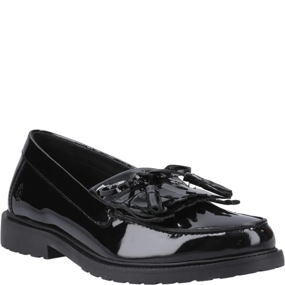 Black Verity Kiltie Patent Loafers