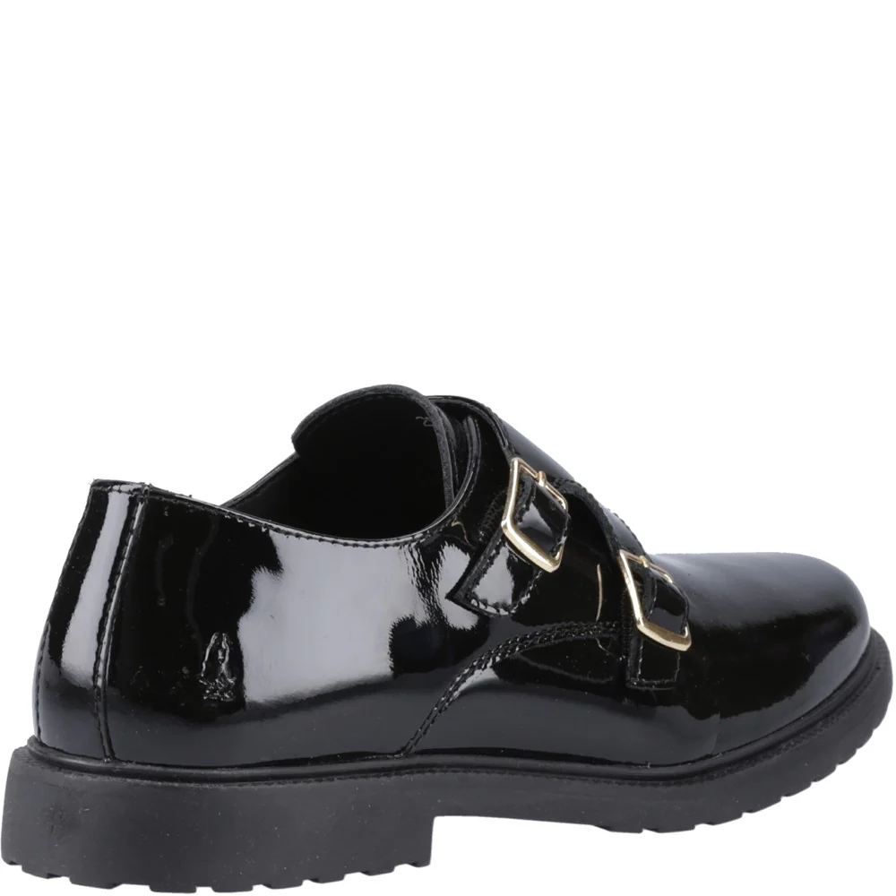 Black Patent Verity Monk Shoes - Image 2