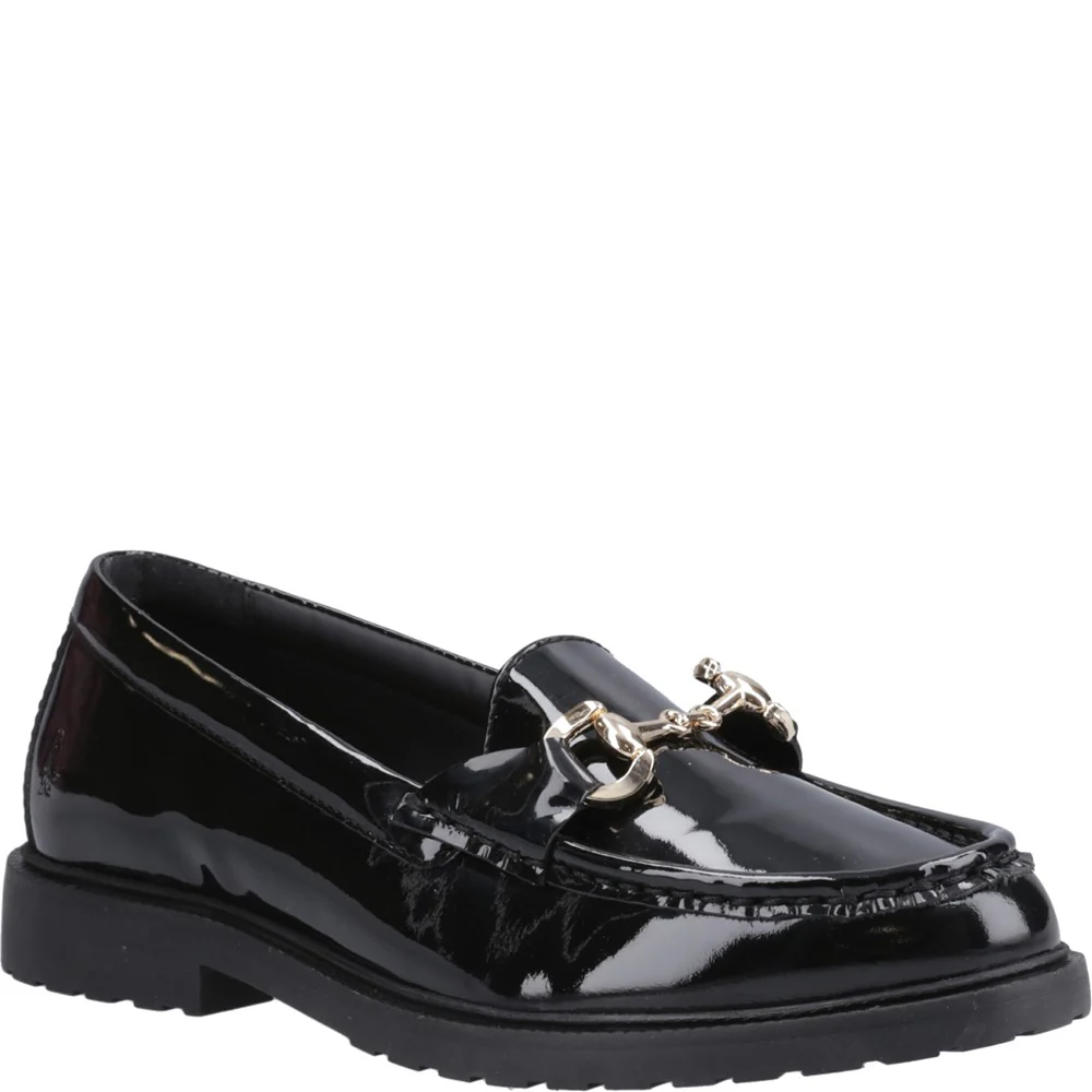 Black Verity Patent Snaffle Loafers