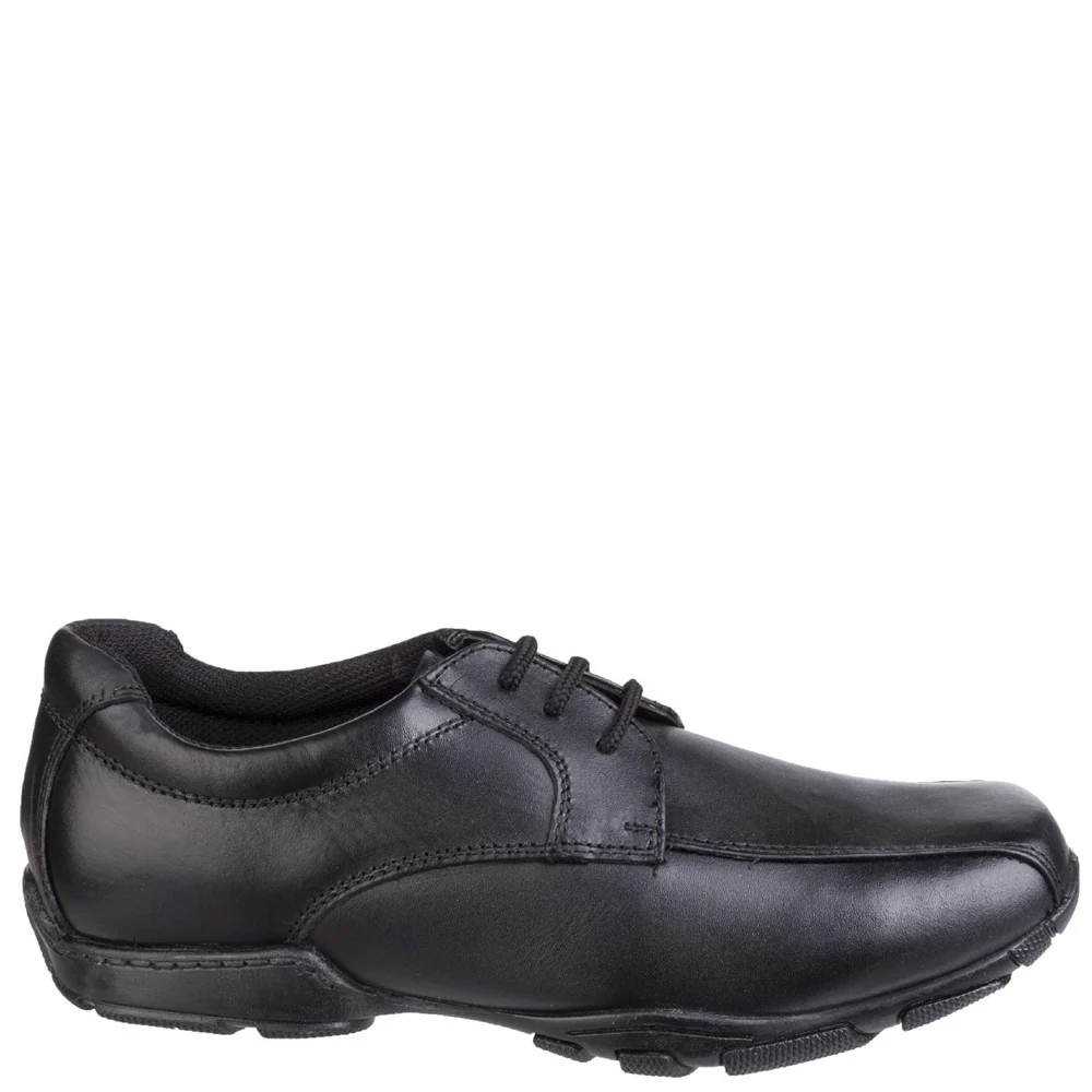 Black Vincente Senior School Shoes - Image 5