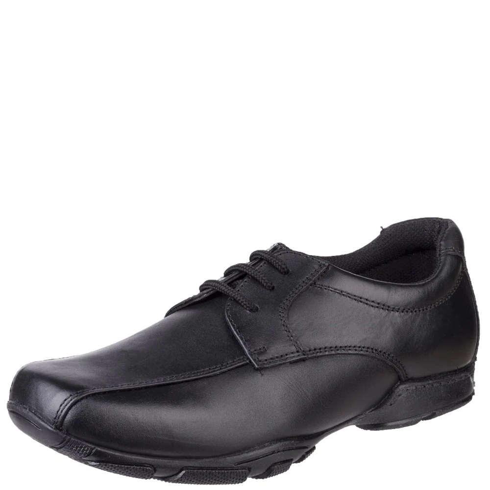 Black Vincente Senior School Shoes - Image 7