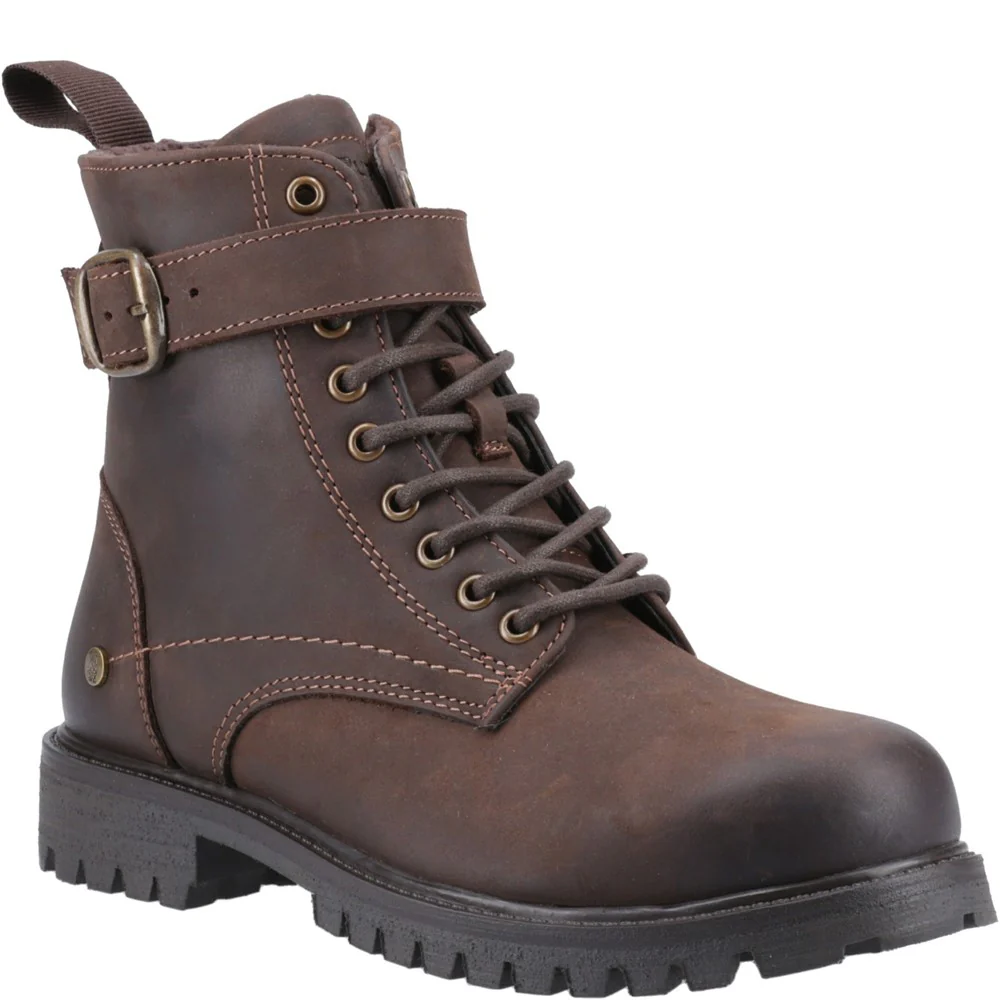Brown Wanda Lace Boots