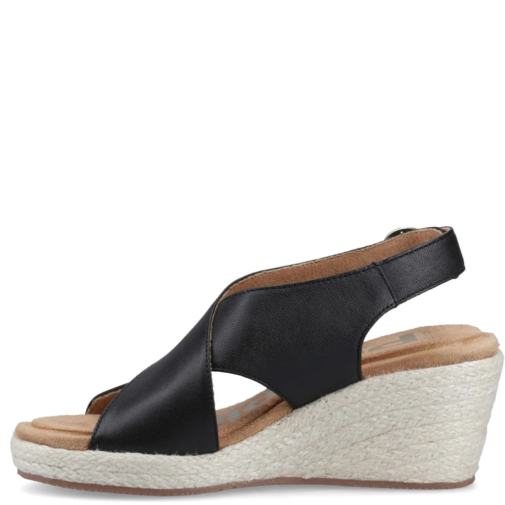 Black Willow Rattan Wedges - Image 4