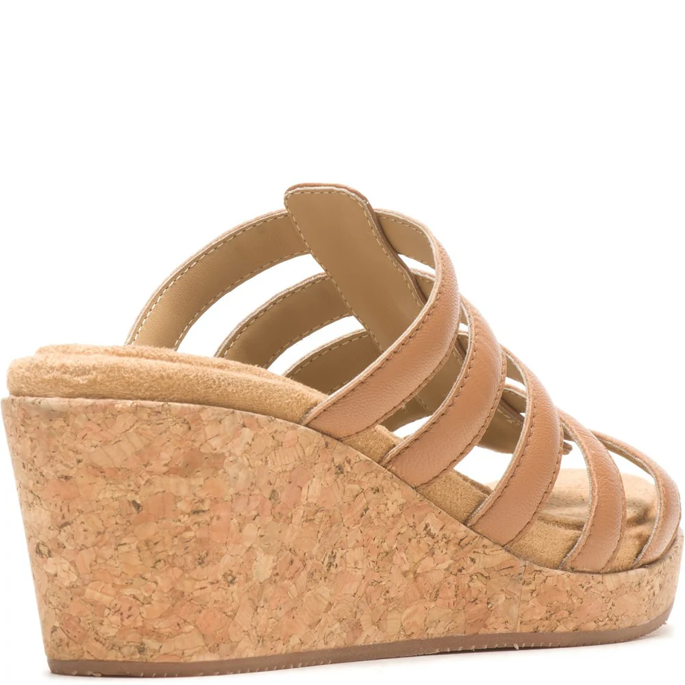 Tan Willow Slider Sandals - Image 2