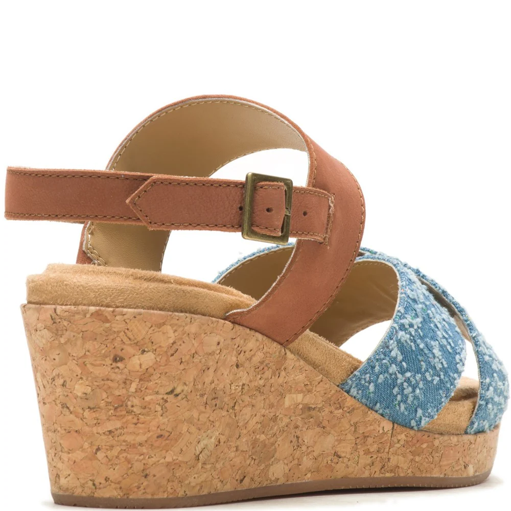 Denim Willow X Band Sandals - Image 2
