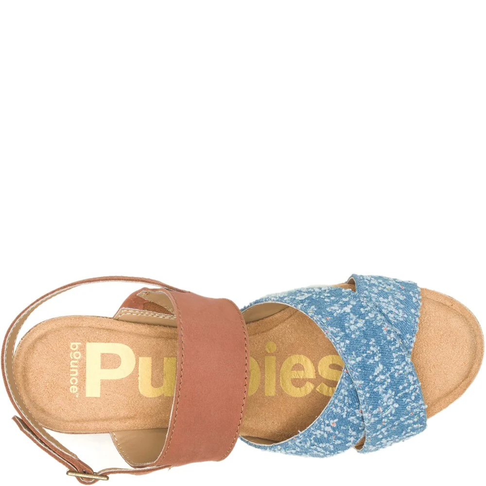 Denim Willow X Band Sandals - Image 4