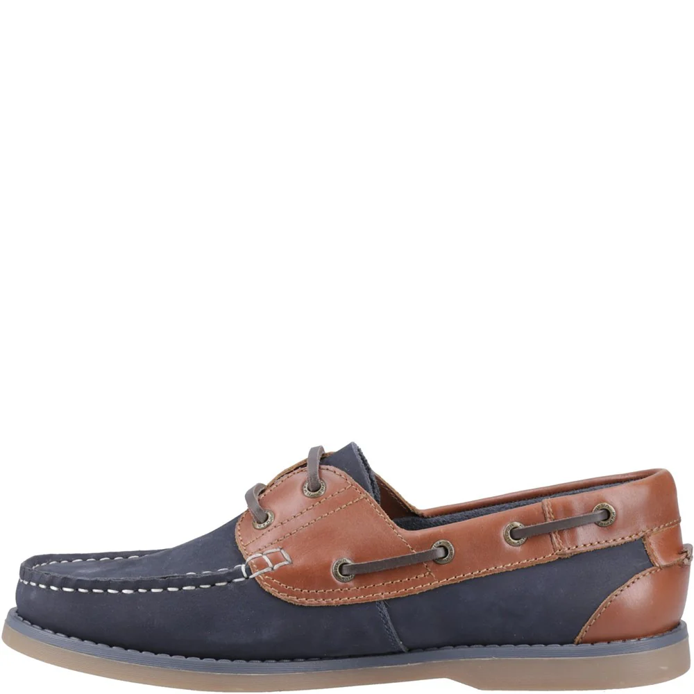 Navy/Tan Wilson Boat Shoes - Image 4