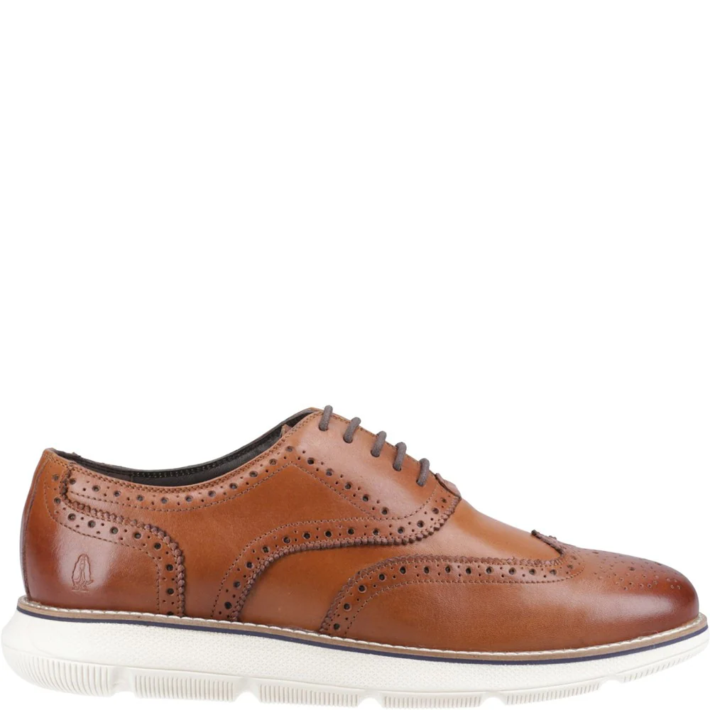 Tan/White Zach Brogue Shoes - Image 5