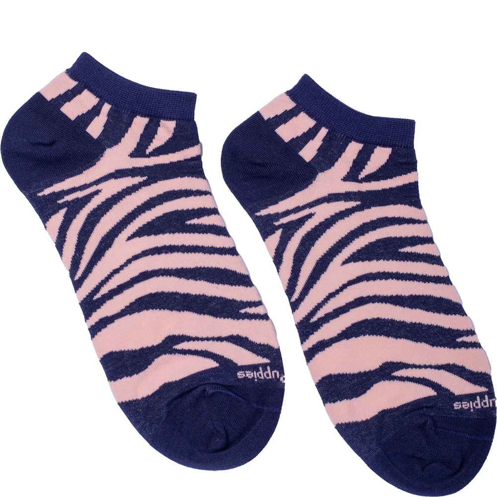 Navy Zebra Ladies Socks - Image 2