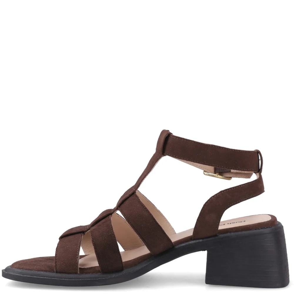 Chocolate Zelda Gladiator Heels - Image 4