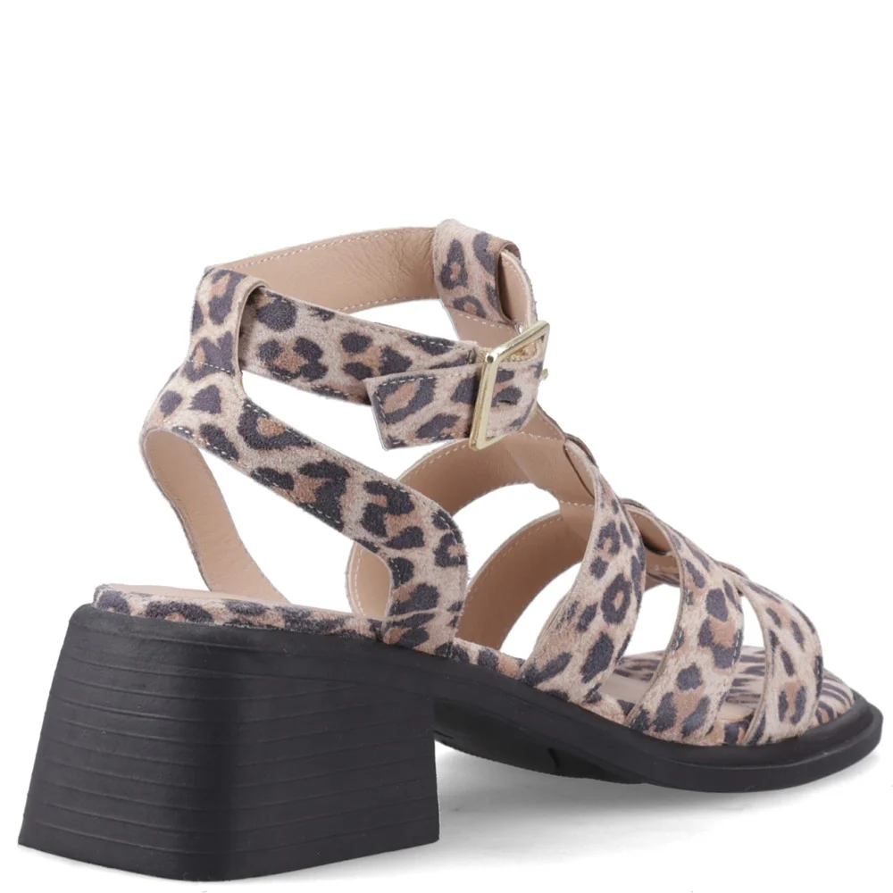 Leopard Zelda Gladiator Heels - Image 2